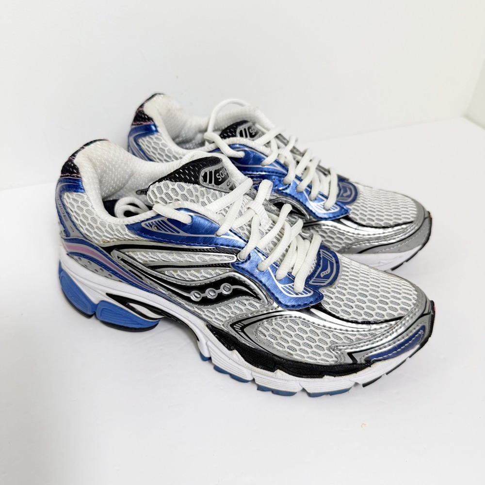 Saucony ProGrid Omni 9 Running Shoes Women Size 5 Blue Silver 10090-5 Athletic